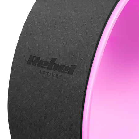Roată yoga Dharma negru-violet cu diametru 32 cm și sarcină maximă 150 kg Rebel RBA-3062-PU