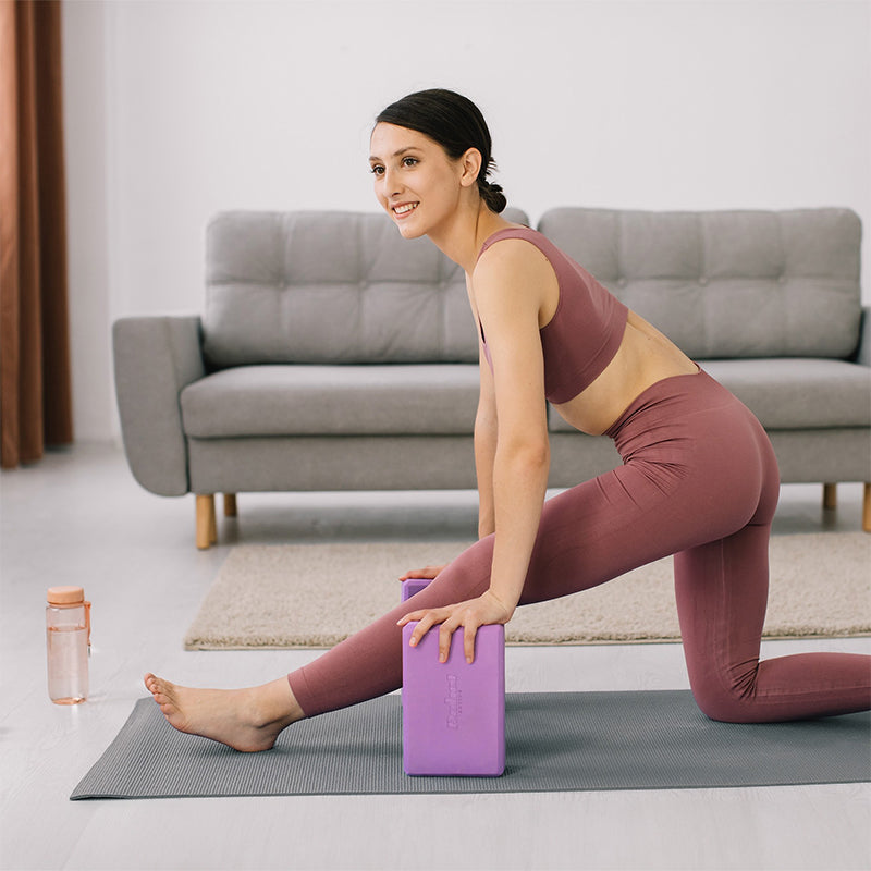 Cub yoga din spumă EVA violet 76 × 152 × 229 mm Rebel RBA-3063-PU