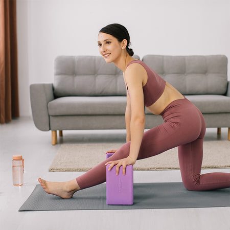 Cub yoga din spumă EVA violet 76 × 152 × 229 mm Rebel RBA-3063-PU