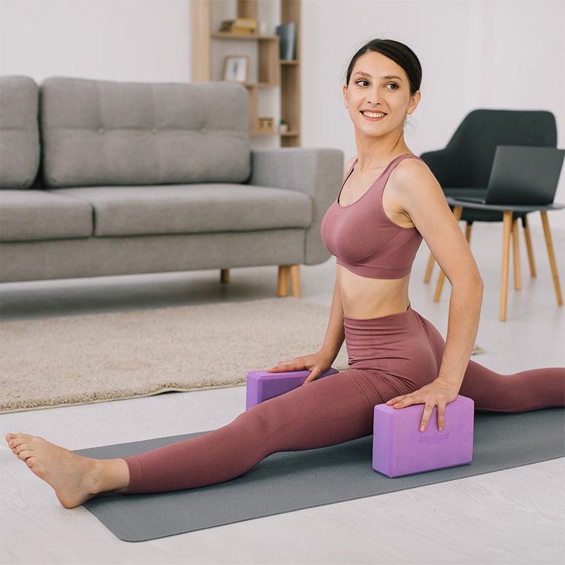 Cub yoga din spumă EVA violet 76 × 152 × 229 mm Rebel RBA-3063-PU