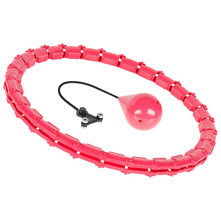 Cerc fitness smart hula hoop roz cu 28 de segmente și diametru de până la 50 cm Rebel RBA-3065-PK