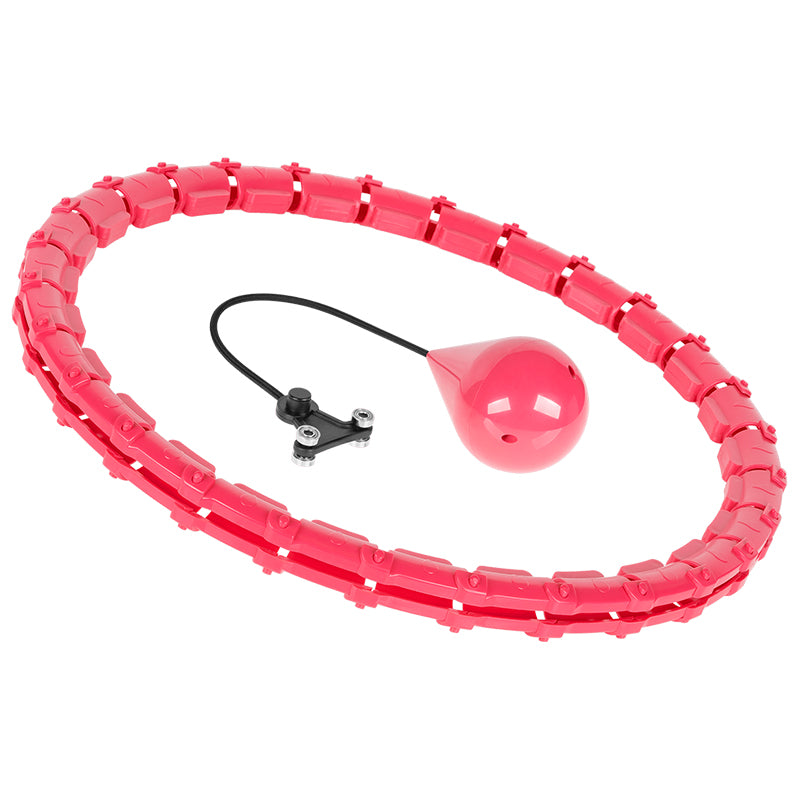 Cerc fitness smart hula hoop roz cu 28 de segmente și diametru de până la 50 cm Rebel RBA-3065-PK