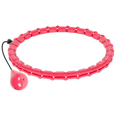 Cerc fitness smart hula hoop roz cu 28 de segmente și diametru de până la 50 cm Rebel RBA-3065-PK