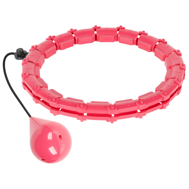 Cerc fitness smart hula hoop roz cu 28 de segmente și diametru de până la 50 cm Rebel RBA-3065-PK