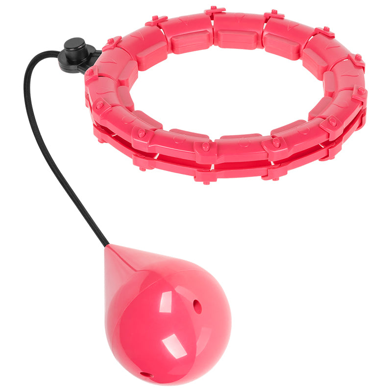 Cerc fitness smart hula hoop roz cu 28 de segmente și diametru de până la 50 cm Rebel RBA-3065-PK