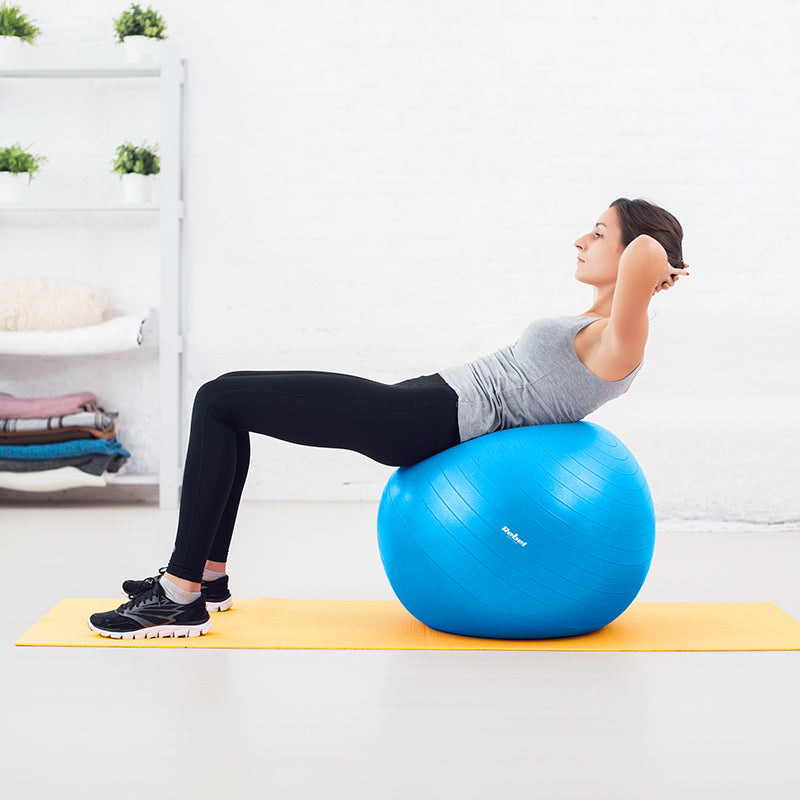 Minge de fitness de 55 cm cu pompă manuală Rebel RBA-3100-BL