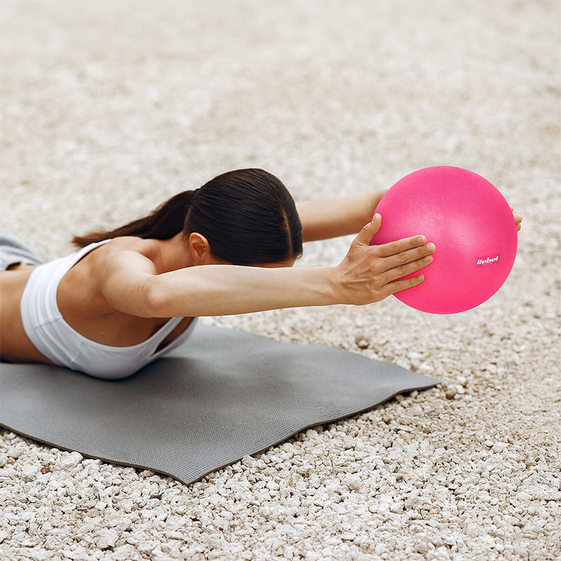 Minge de pilates pentru gimnastică și reabilitare cu diametru de 25 cm Rebel RBA-3103-PK