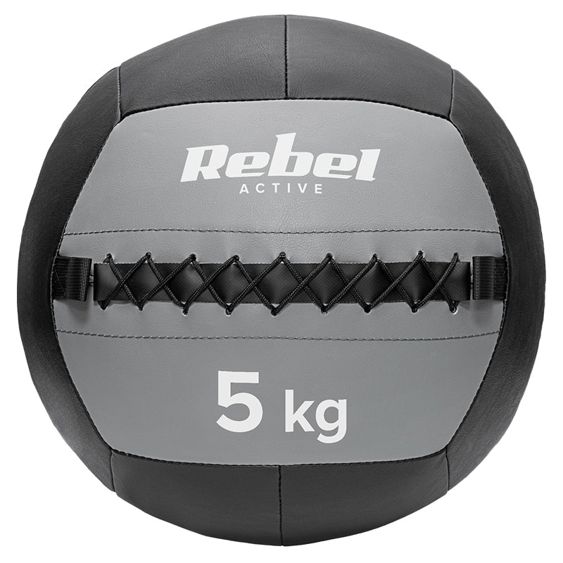 Minge medicinală pentru exerciții de 5 kg cu diametru de 35 cm Rebel RBA-3107-5