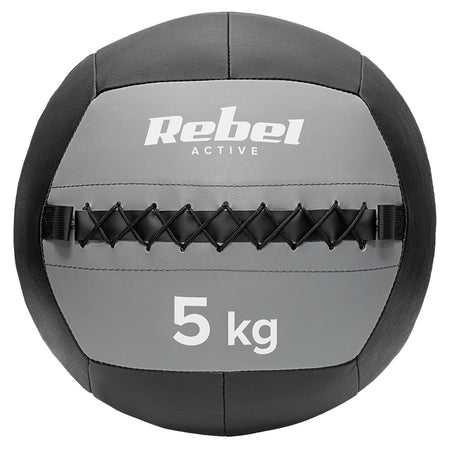 Minge medicinală pentru exerciții de 5 kg cu diametru de 35 cm Rebel RBA-3107-5