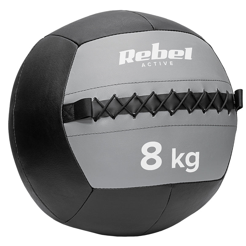 Minge medicinală pentru exerciții de 8 kg cu diametru de 35 cm Rebel RBA-3107-8