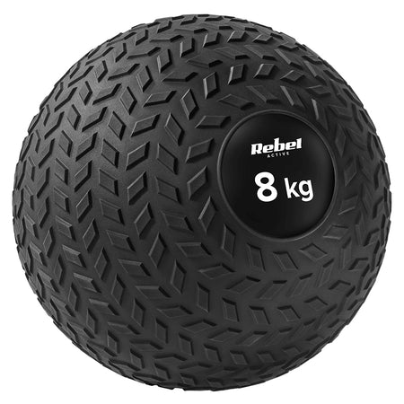 Minge slam ball de 8 kg cu diametru de 23 cm Rebel RBA-3108-8