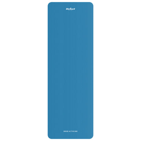 Saltea de fitness albastră din NBR de 183 × 61 cm cu grosime de 1,5 cm Rebel RBA-3151-BL