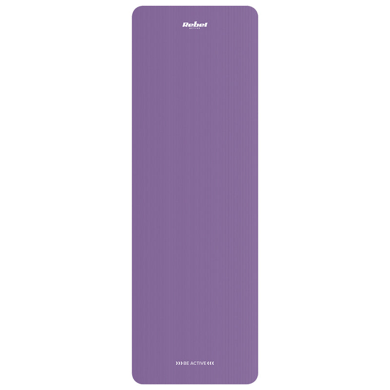 Saltea de fitness din NBR mov 183 × 61 cm cu grosime de 1,5 cm Rebel RBA-3151-PU