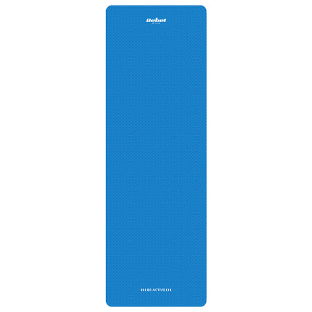 Saltea de fitness din TPE albastră de 183 × 61 cm cu grosime de 6 mm Rebel RBA-3152-BL