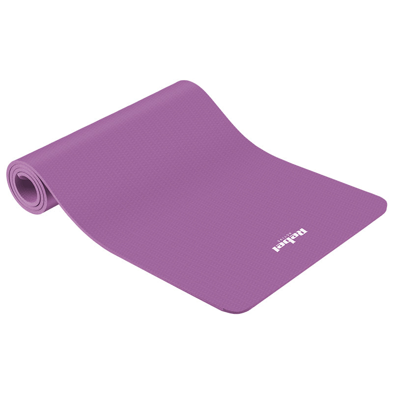 Saltea de yoga din TPE de 183 × 61 cm cu grosime de 6 mm violetă Rebel RBA-3152-PU