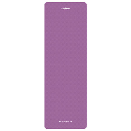 Saltea de yoga din TPE de 183 × 61 cm cu grosime de 6 mm violetă Rebel RBA-3152-PU