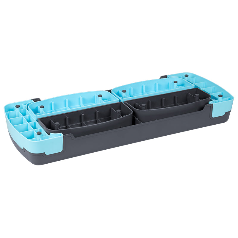 Stepper aerobic gri-albastru cu 3 nivele de înălțime și platformă 78 × 23 cm Rebel RBA-3225-BL