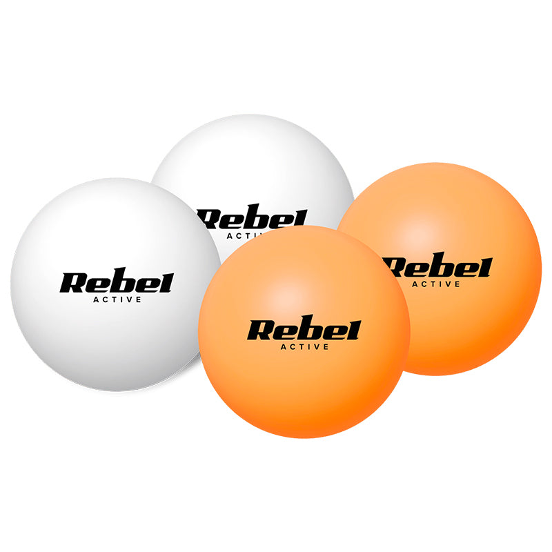 Set tenis de masă cu 2 palete și 4 mingi de 40 mm Rebel RBA-4000