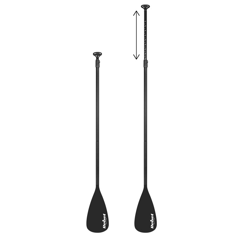 Set placă gonflabilă stand up paddle de 350 × 81 cm cu vâslă și pompă Rebel RBA-4500-BL