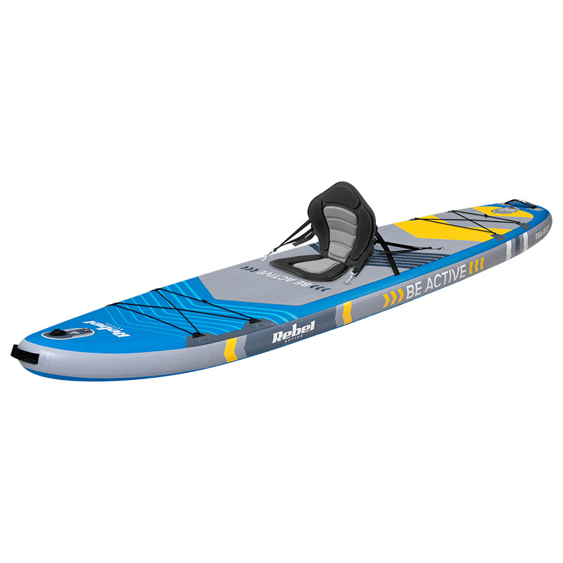 Set placă gonflabilă stand up paddle cu scaun caiac 335×84×15 cm Rebel RBA-4507-BL