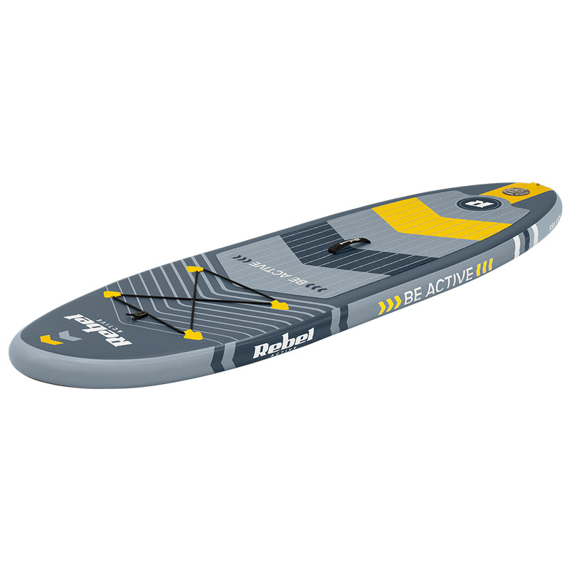 Set placă gonflabilă stand up paddle SUP 244×76×10 cm cu vâslă și pompă Rebel RBA-4511