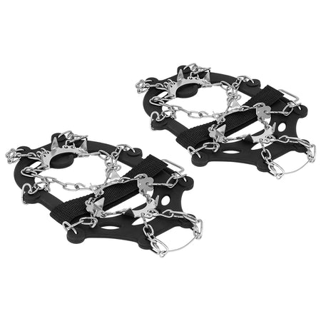 Set de 2 colțari antiderapanți cu lanț pentru bocanci cu 9 colți de 14 mm mărimea L (41-44) Rebel RBA-5000-L