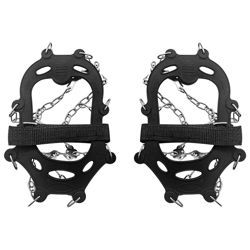 Set de 2 colțari antiderapanți cu lanț pentru bocanci cu 9 colți de 14 mm mărimea L (41-44) Rebel RBA-5000-L