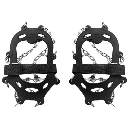 Set de 2 colțari antiderapanți cu lanț pentru bocanci cu 9 colți de 14 mm mărimea L (41-44) Rebel RBA-5000-L
