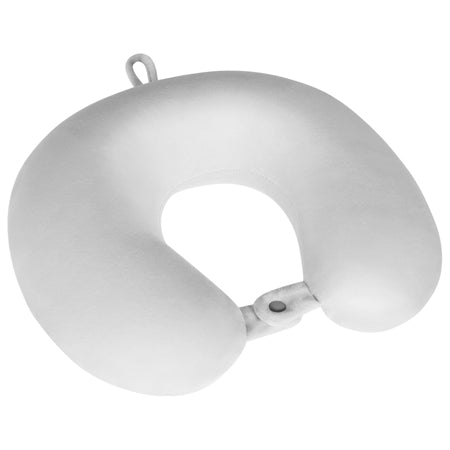 Pernă călătorie spumă cu memorie, velur, gri Rebel RBA-5002-GR