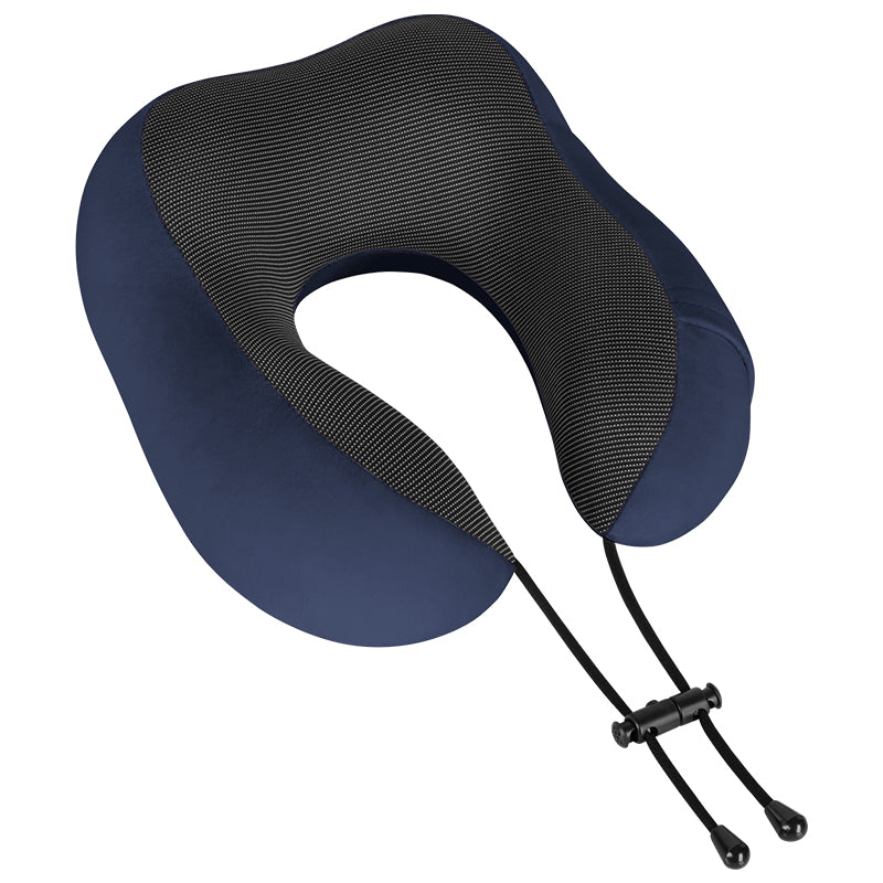 Pernă de călătorie cu spumă cu memorie albastră Rebel RBA-5003-BL