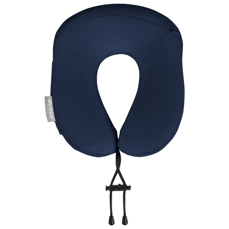 Pernă de călătorie cu spumă cu memorie albastră Rebel RBA-5003-BL