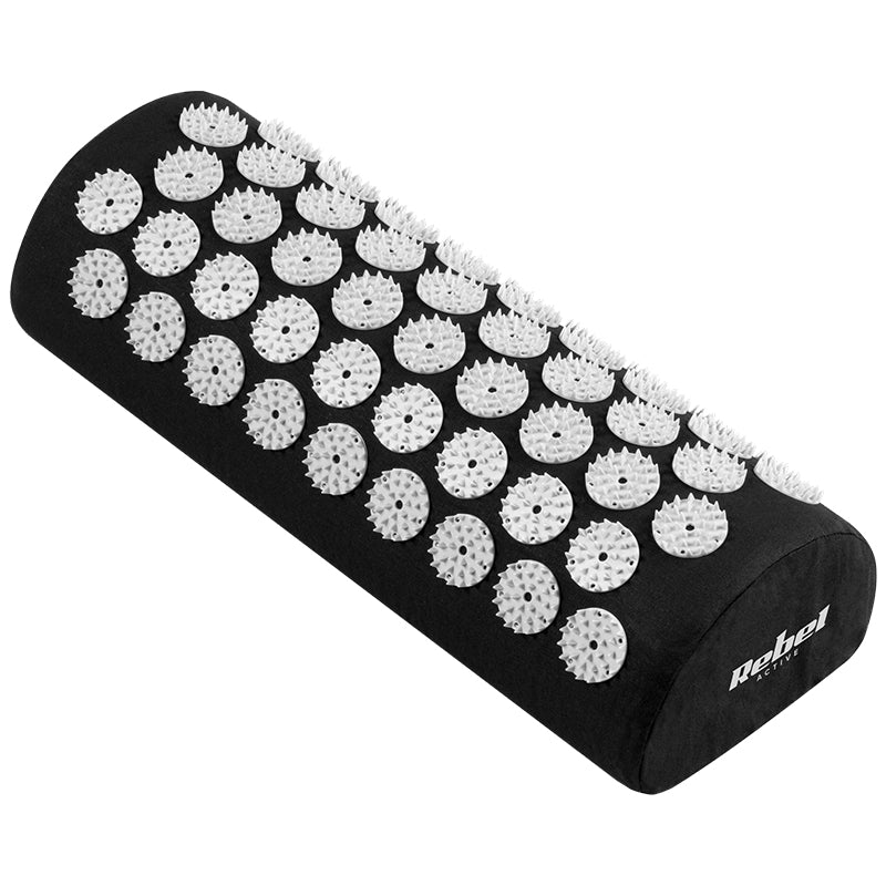 Set saltea de presopunctură cu pernă din bumbac, 130 × 50 cm Rebel RBA-6003-BK