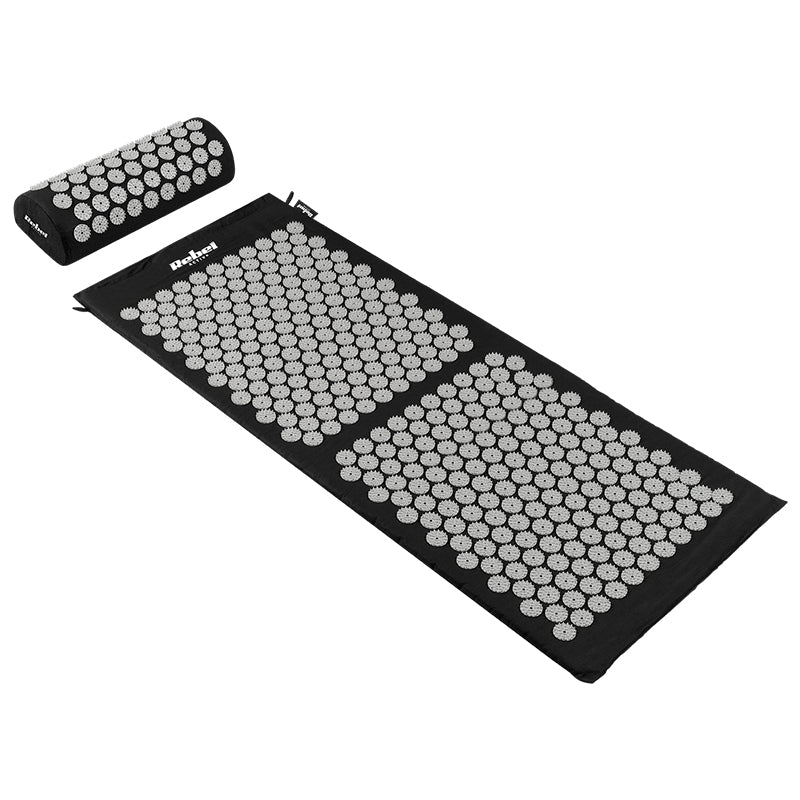 Set saltea de presopunctură cu pernă 110×42 cm din bumbac Rebel RBA-6010-BK