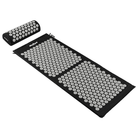 Set saltea de presopunctură cu pernă 110×42 cm din bumbac Rebel RBA-6010-BK