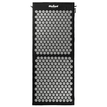 Set saltea de presopunctură cu pernă 110×42 cm din bumbac Rebel RBA-6010-BK