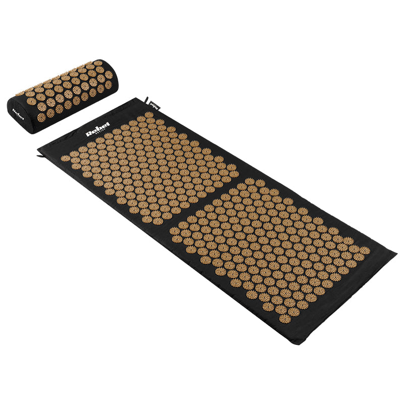 Set saltea de presopunctură cu pernă 110×42 cm din bumbac Rebel RBA-6010-GL