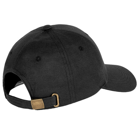 Șapcă unisex neagră din 100% bumbac cu curea reglabilă Rebel RBA-7000-BK-S