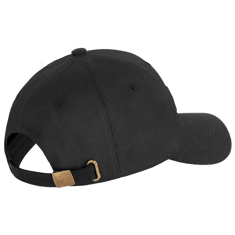 Șapcă unisex neagră din bumbac cu logo brodat în mărimea S Rebel RBA-7001-BK-S