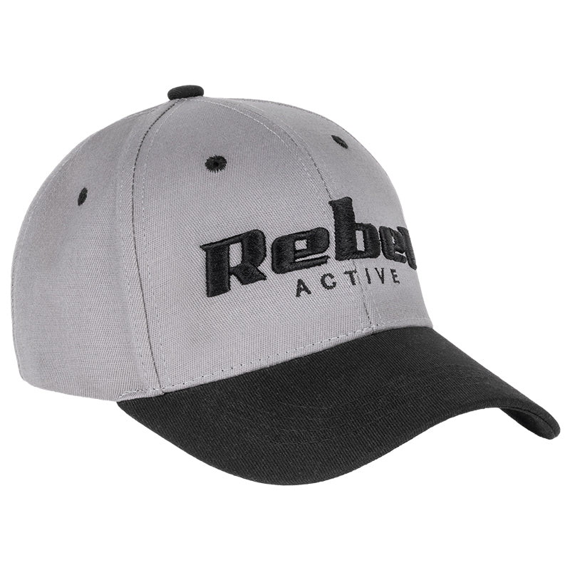 Șapcă unisex cu logo din 100% bumbac gri deschis mărimea M Rebel RBA-7001-LG-M