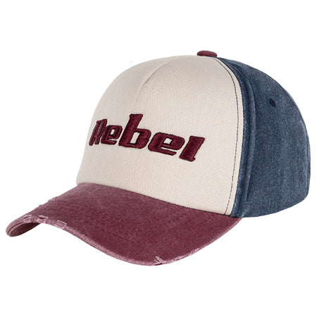 Șapcă unisex cu logo din 100% bumbac în mărimea M cu curea reglabilă Rebel RBA-7002-BP-M