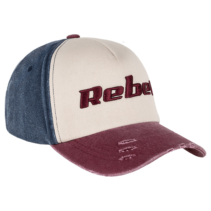 Șapcă unisex cu logo din 100% bumbac în mărimea M cu curea reglabilă Rebel RBA-7002-BP-M