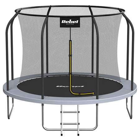 Trambulină cu plasă de siguranță și scară cu diametru de 244 cm Rebel RBA-8001