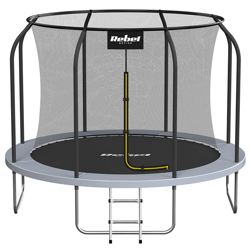 Trambulină cu plasă de siguranță și scară cu diametru de 244 cm Rebel RBA-8001