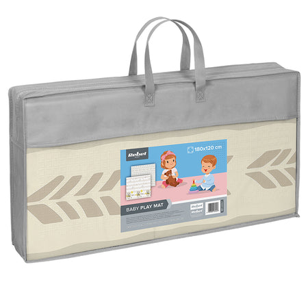 Covoraș de joacă pentru bebeluși pliabil față-verso cu model ursuleți 180 × 120 cm RBY-2202-1