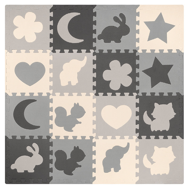 Covoraș educativ puzzle din spumă EVA 150 × 150 cm cu 16 piese Rebel RBY-2250-16