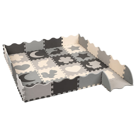 Covoraș educativ puzzle din spumă EVA 150 × 150 cm cu 16 piese Rebel RBY-2250-16