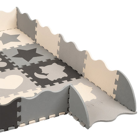 Covoraș educativ puzzle din spumă EVA 150 × 150 cm cu 16 piese Rebel RBY-2250-16