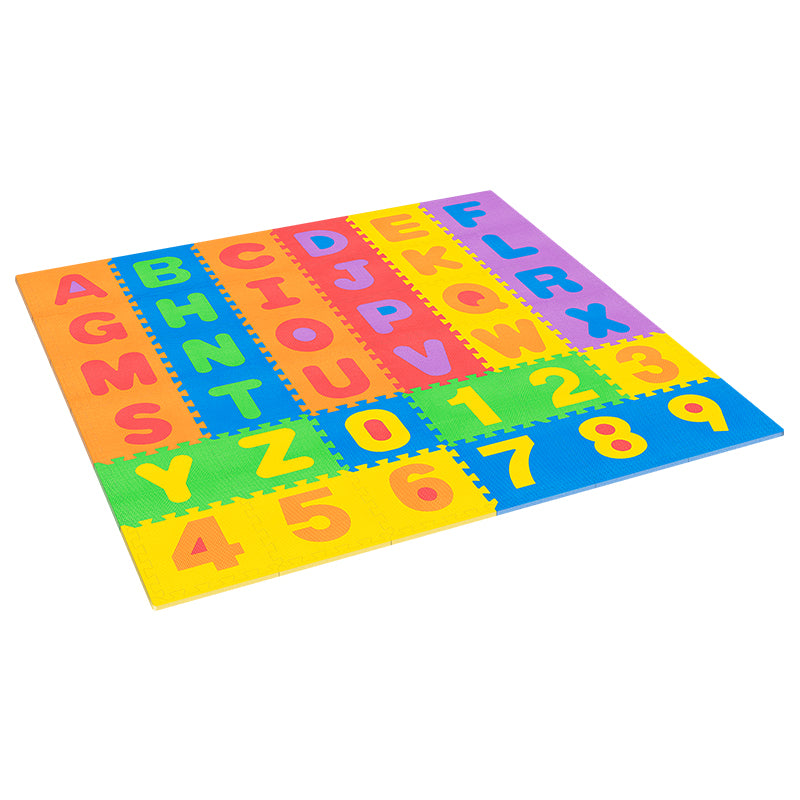 Covoraș educativ puzzle cu alfabet 180 × 180 cm din spumă EVA, 36 piese Rebel RBY-2253-36