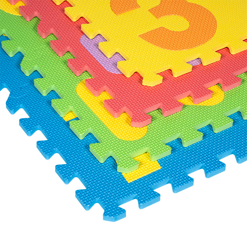 Covoraș educativ puzzle cu alfabet 180 × 180 cm din spumă EVA, 36 piese Rebel RBY-2253-36