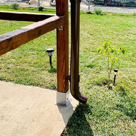 Suport bază stâlp ROMSURUB pentru conectori lemn 81 × 150 × 150 mm